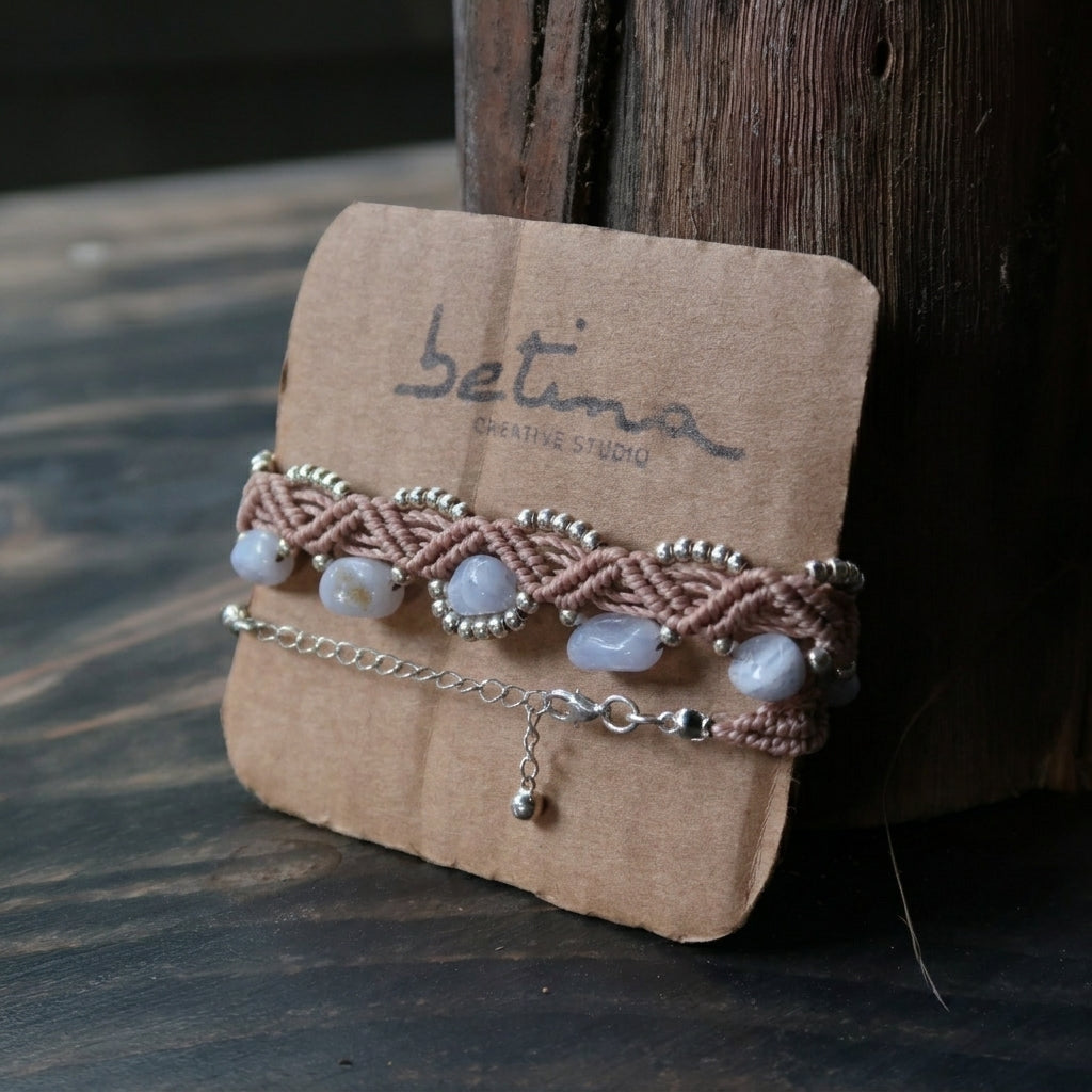 Choker Brisa de Ágata Blue Lace