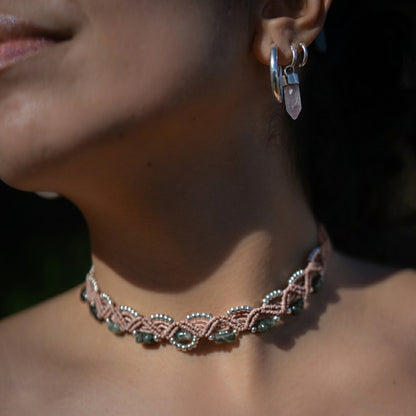 Choker Brisa de Cuarzo Rutilado Verde