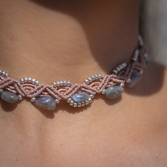 Choker Brisa de Labradorita