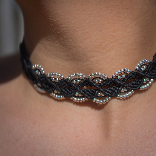 Choker Olas Negro