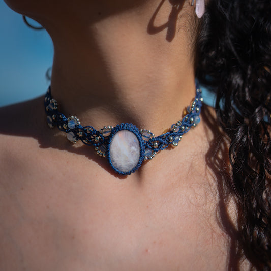 Choker Sirena Piedra Luna