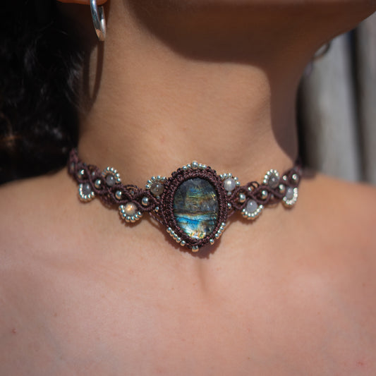 Choker Sirena Labradorita
