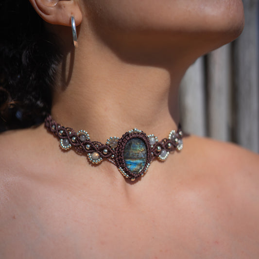 Choker Sirena Labradorita