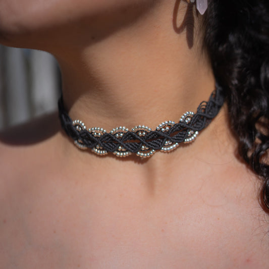 Choker Olas Negro