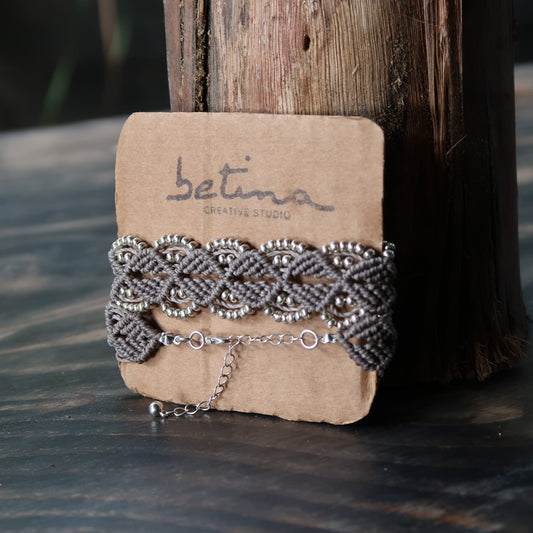 Choker Olas Gris